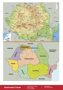 Mapa Rumanía